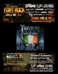 Trivium en los festivales Fort Rock & Welcome to Rockville / Regreso a Irlanda