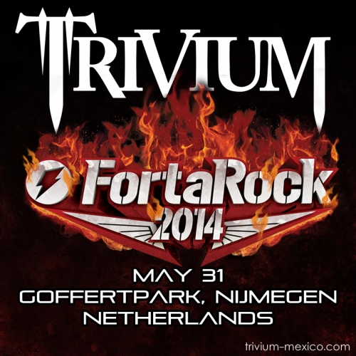 Trivium confirmados para el FortaRock 2014