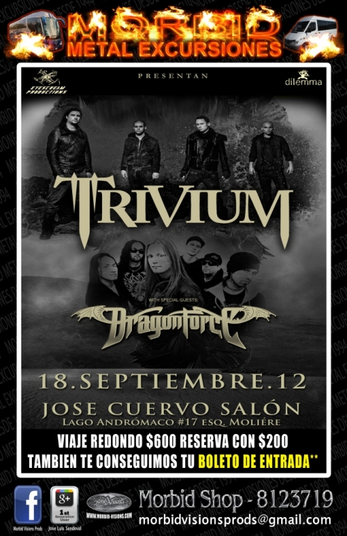 Salida desde San Luis Potosí para asistir al concierto de Trivium