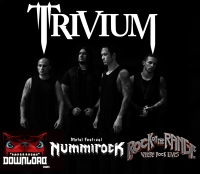 Trivium en los festivales Rock On The Range, Download Paris, Nummirock 2016