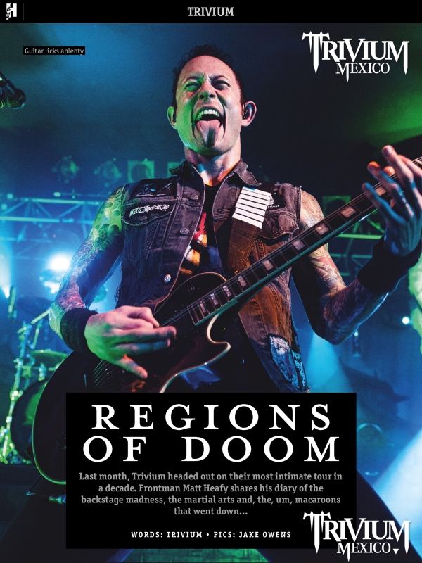 Diario del tour por el Reino Unido escrito por Matt Heafy [scans de Metal Hammer]