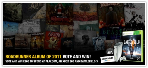 ¡Vota por Trivium como tu Álbum favorito de RR de 2011!