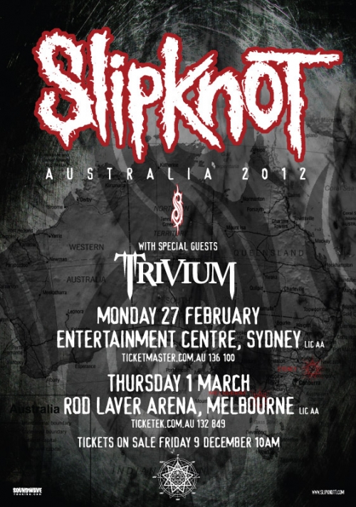 Trivium junto a Slipknot en Australia (2012)