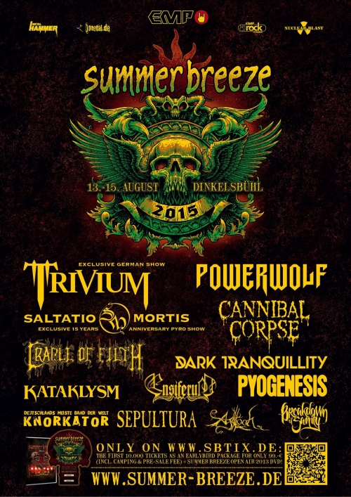 Trivium confirmados para el festival Summer Breeze 2015