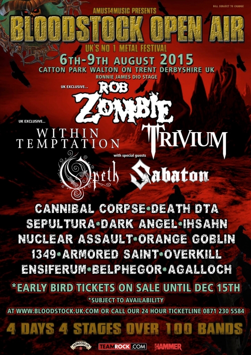 Trivium confirma participación en el festival Bloodstock 2015