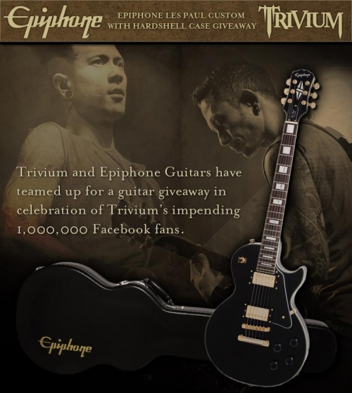 Concurso: ¡Gana una guitarra cortesía de Trivium &amp; Epiphone!